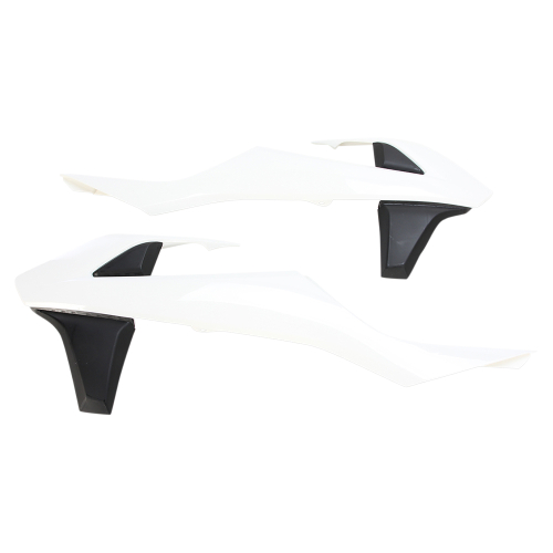Acerbis - Acerbis Radiator Shrouds - White/Black - 2421081035