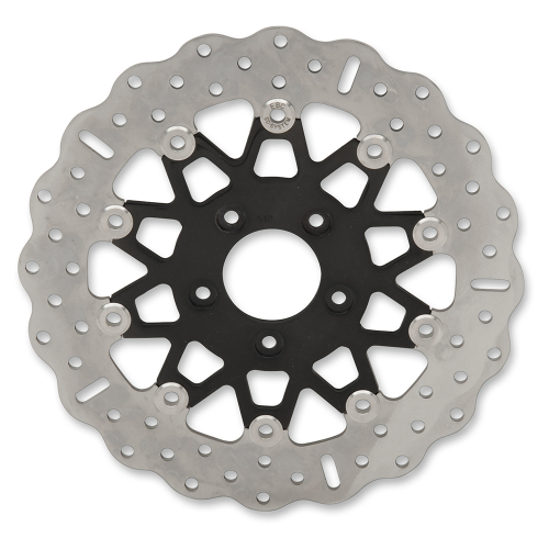 EBC - EBC 10 Button Floater Narrow Band Brake Rotor - Contour - Black Chrome - FSD025CBLK