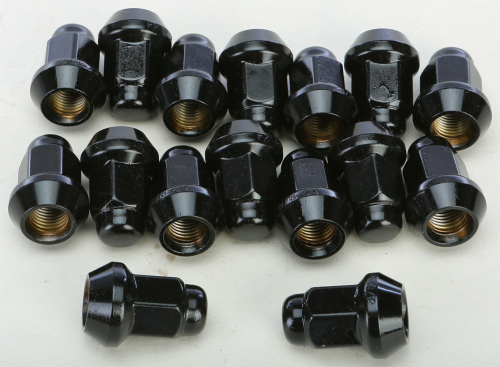 Sedona - Sedona Lug Nuts - 3/8in., 60 Tapered - 14mm Head - Black - ALUGB-13BX