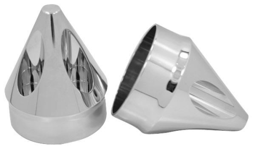 Avon Grips - Avon Grips Spike Axle Nut Covers - 7/8in. - Chrome - AXL-SPK-CH-78