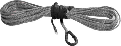 KFI Products - KFI Products Synthetic Winch Line - 1/4in x 50ft - Smoke - SYN25-S50