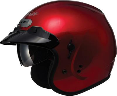 G-Max - G-Max GM32S Solid Helmet - G1320093 - Candy Red - X-Small