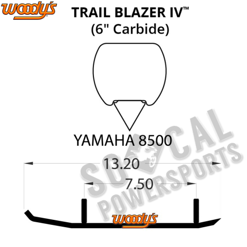 Woodys - Woodys Trail Blazer IV Flat-Top Carbide Runners - TYV4-8500