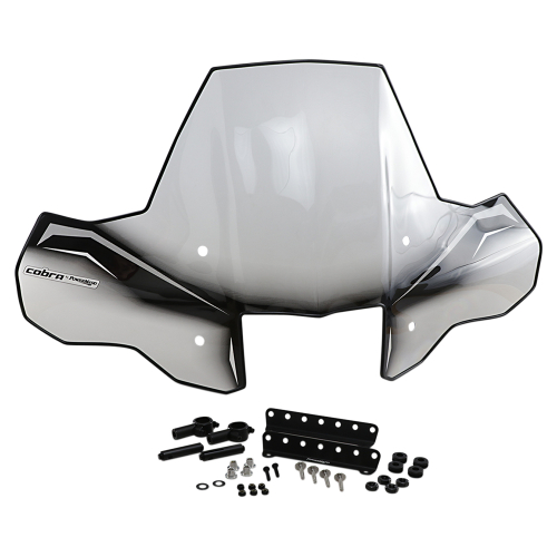 Powermadd - Powermadd Cobra Pro Tek Windshield - Headlight Cut Out with Standard Mount - 24570
