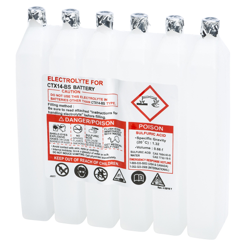 WPS - WPS Sealed Battery Electrolyte Pack - 660CC CTX