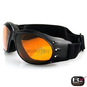 Bobster Eyewear - Bobster Eyewear Cruiser Goggles - BCA001A - Black/Amber Lens