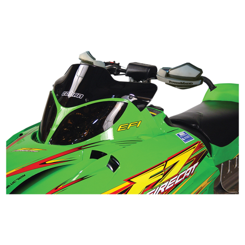 Powermadd - Powermadd Cobra Windshield - 7in. - Solid Black - 12410