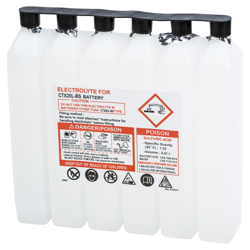 WPS - WPS Sealed Battery Electrolyte Pack - 900CC CTX