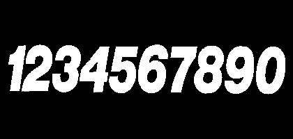 Dirt Digits - Dirt Digits Super X Competition Stick-On 5in. White Number - 0 - SX53W-0