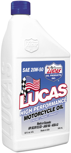 Lucas Oil - Lucas Oil High Performance Oil - 20W50 - 1qt. - 10700