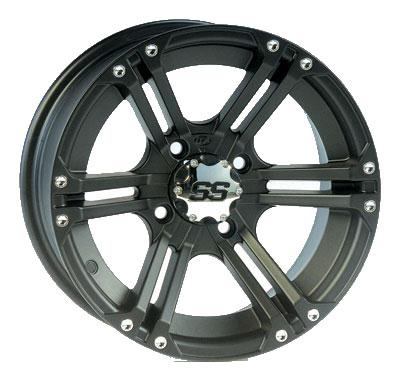 ITP - ITP SS212 Wheel - 12x7 - 2+5 Offset - 4/110 - Black - 12SS401BX