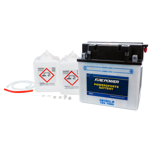 Fire Power - Fire Power Conventional 12V Heavy Duty Battery With Acid Pack - CB16CL-B