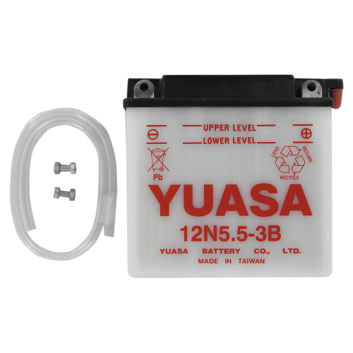 Yuasa - Yuasa Conventional 12V Battery - 12N5.5-3B - YUAM2255B
