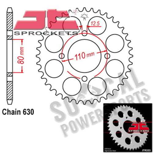 JT Sprockets - JT Sprockets Steel Rear Sprocket - 41T - JTR333.41