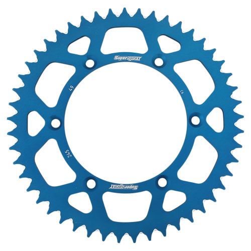 Supersprox - Supersprox Aluminum Rear Sprocket - 49T - RAL-245-49-BLU