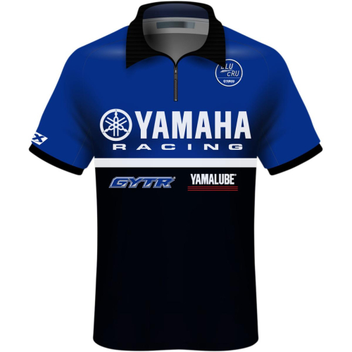 Factory Effex - Factory Effex Yamaha Team Pit Shirt - 23-85206 - Blue/Black - X-Large