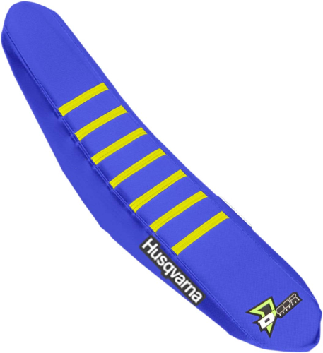 DCOR - DCOR Factory Reinforced Seat Cover - Blue/Yellow Ribs - 30-70-406