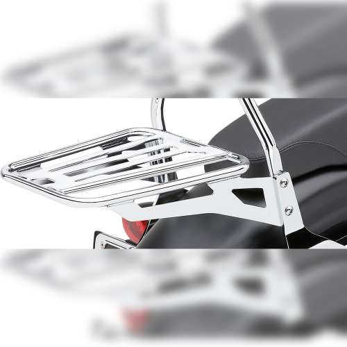 Cobra - Cobra Tube-Style Luggage Rack for Cobra Sissy Bar - Chrome - 602-3500