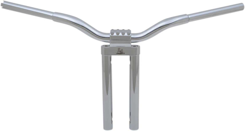 LA Choppers - LA Choppers 1-1/4in. Kage Fighter Straight Heights T-Bar - 12in. Rise - Chrome - LA-7335-12