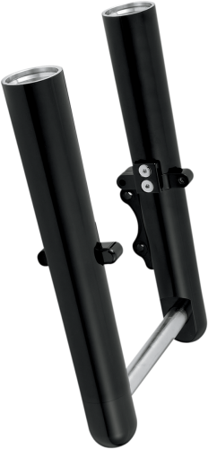 Arlen Ness - Arlen Ness Hot Legs Dual Disc Fork Leg Set - Smooth - Black - 06-502