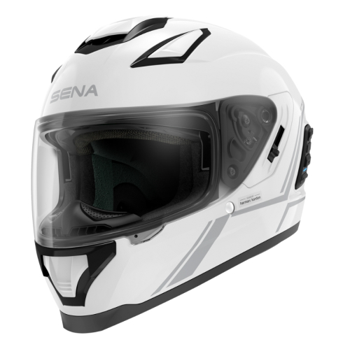 SENA - SENA Stryker Solid Helmet - STRYKER-GW00M1 - Gloss White - Medium