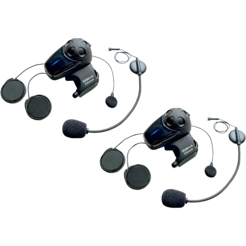 SENA - SENA SMH10 Bluetooth Communication System with Universal Microphone Kit - Dual Unit - SMH10D-11