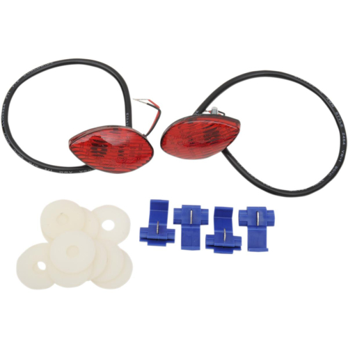 Hotbodies Racing - Hotbodies Racing Flush Mount Front Turn Signals - Red - 41401-0102