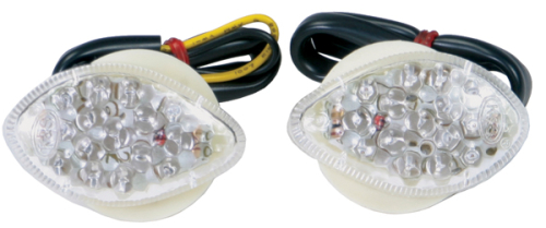 K&S Technologies - K&S Technologies Fairing Mount Marker Lights - Smoke Lens - 25-8521