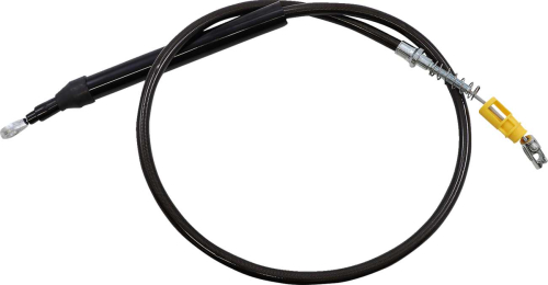 LA Choppers - LA Choppers Clutch Line - Midnight Braided with 12-14in. Ape Hangers - LA-8155C13M