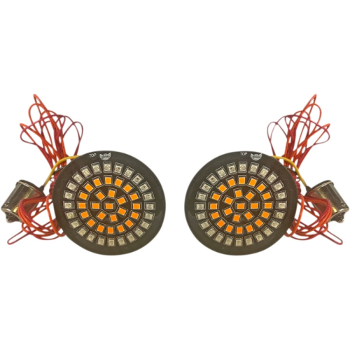 Custom Dynamics - Custom Dynamics Genesis 4 Amber/Red Dynamic Clusters2 Bullet-Style Rear Turn Signals - GEN-4-AR2-1156