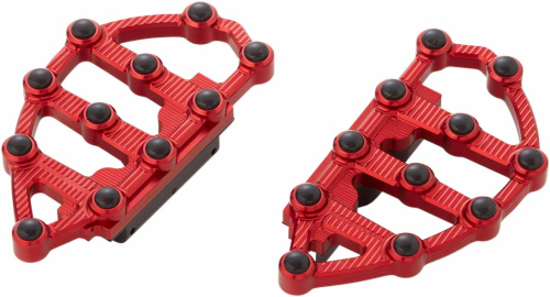 Arlen Ness - Arlen Ness Passenger Floorboards - Red Anodized - 06-898