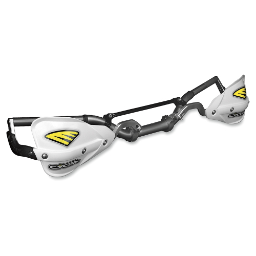 Cycra - Cycra Probend CRM Racer Pack Handshield w/ Center Reach Mount - 1-1/8in. U-Clamp - White - 1CYC-7402-42X