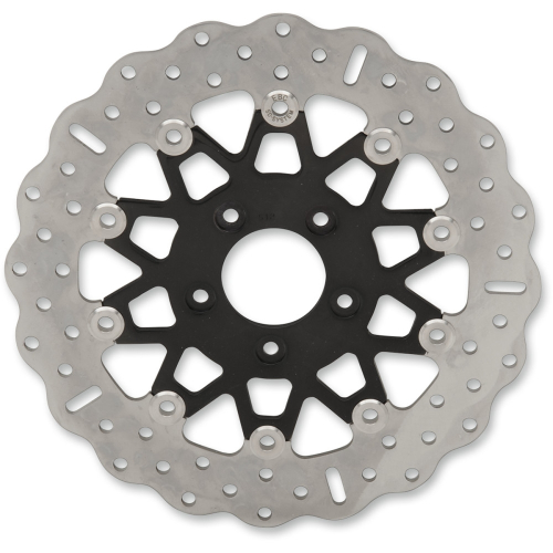 EBC - EBC 10 Button Floater Narrow Band Brake Rotor - Contour - Black Chrome - FSD024CBLK