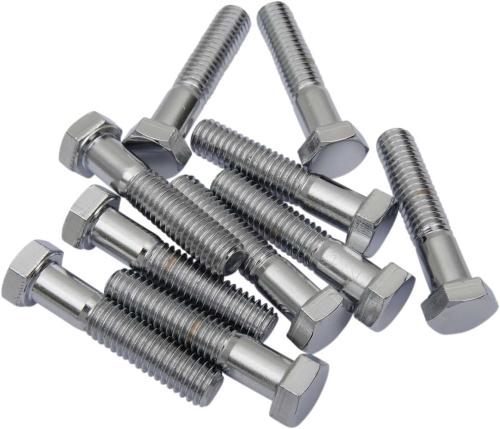 Drag Specialties - Drag Specialties Coarse-Thread Hex-Head Bolts - 3/8in.-16 x 1 1/2in. - MPB134