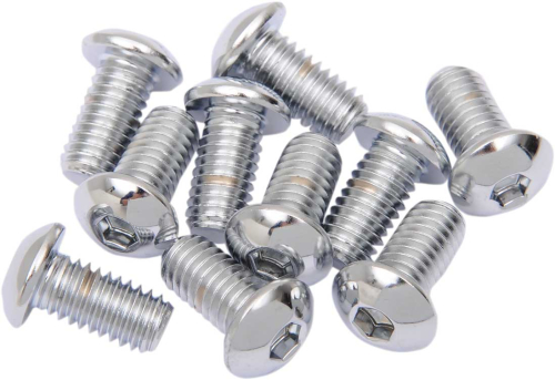 Drag Specialties - Drag Specialties Button-Head Bolts - 3/8in.-16 x 3/4in. - MPB418