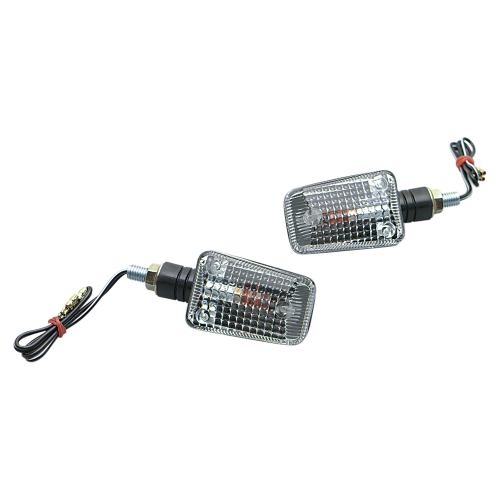K&S Technologies - K&S Technologies Mini-Stalk Marker Lights - Black with Clear Lens - 25-8110