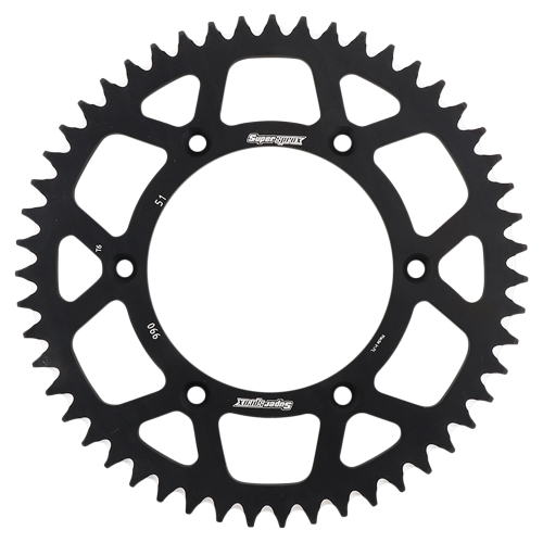 Supersprox - Supersprox Aluminum Rear Sprocket - 51T - RAL-990-51-BLK