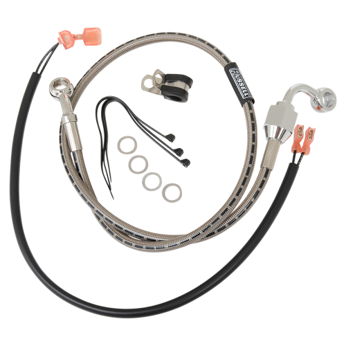 Russell - Russell Braided Rear Brake Line Kit - Stainless - R08835DS