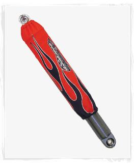 Shock-Pros - Shock-Pros Flame Shock Covers - Red - A104RDFL