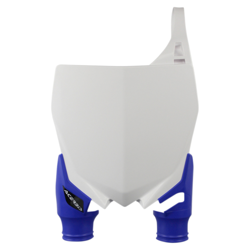 Acerbis - Acerbis Raptor Front Number Plate - White/Blue - 2527401029