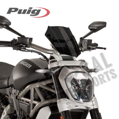 PUIG - PUIG Naked New Generation Sport Windscreen - Dark Smoke - 8921F