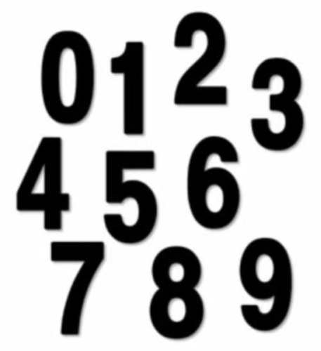 Factory Effex - Factory Effex Mini Pro Number 4in. - No.3 - Black - FX04-2573