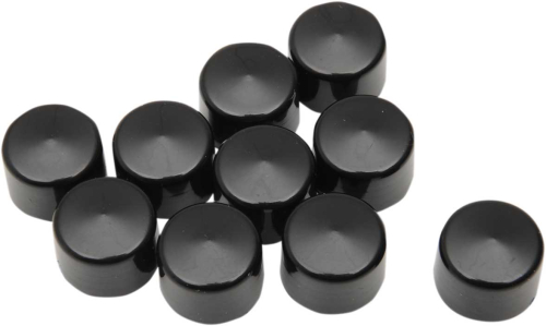 Drag Specialties - Drag Specialties Individual Black Bolt Cover - 1/4in. Allen head bolt (3 /16in. wrench size) - 2402-0150