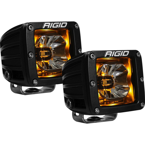 RIGID Industries - RIGID Industries Radiance&trade; Pod Amber Backlight Black Housing - Pair