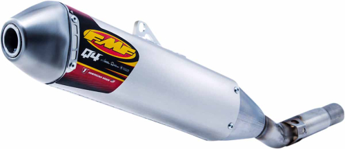 FMF Racing - FMF Racing Q4 Spark Arrestor Slip-On - Stainless Midpipe - 041597