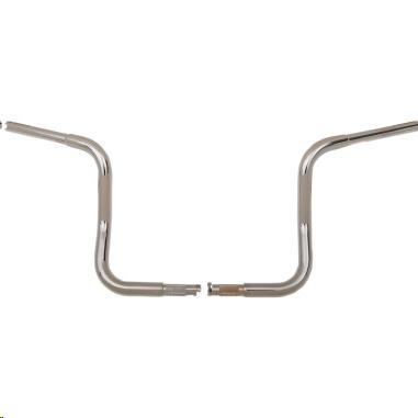 Fat Baggers, Inc. - Fat Baggers, Inc. 1-1/4in. EZ Install Round Top Handlebars - Chrome - 903012
