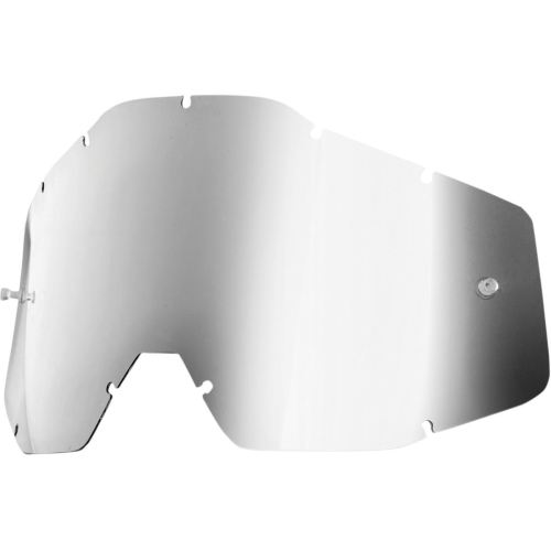 100% - 100% Dual Anti-Fog Lens for Racecraft/Accuri Goggles - Mirror Silver - 51002-008-02