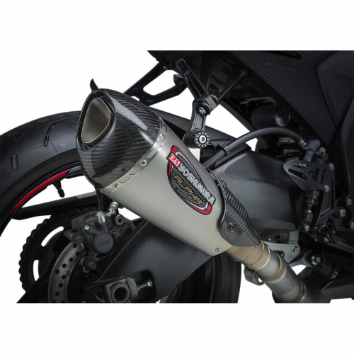 Yoshimura - Yoshimura Alpha T Street Series Works Finish Slip-On - Stainless Steel Muffler - 11181BP520