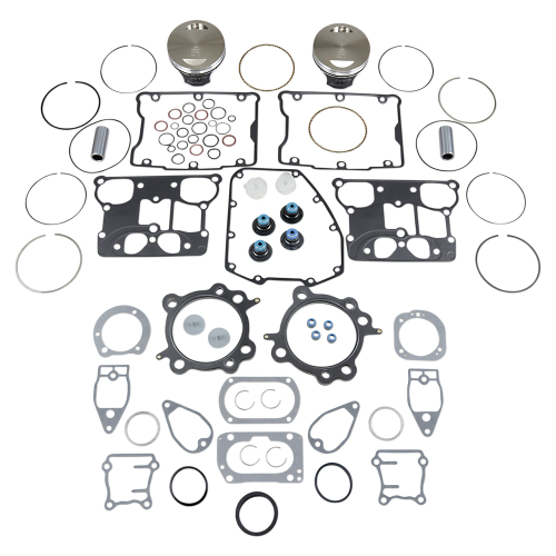 Wiseco - Wiseco VT Piston Kit (95ci., Flat Top) - .010in. Oversize to 3.885in., 9:1 Compression - VT2721