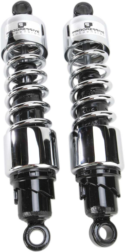 Progressive Suspension - Progressive Suspension 412 Series Heavy Duty 13in. Shocks - Chrome - 412-4218C